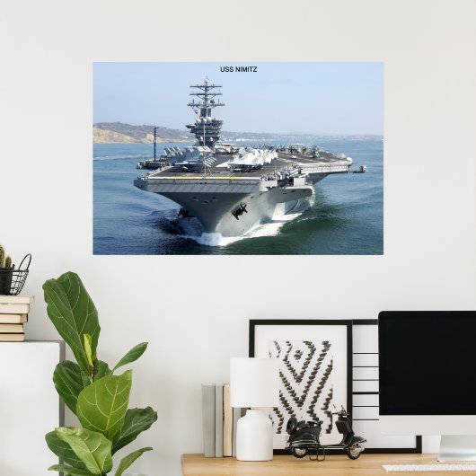 Poster USS Nimitz (Bureau à domicile)