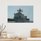 Poster USS Pearl Harbour (LSD 52) (Cuisine)