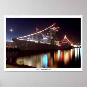 Poster USS Thach (FFG 43)