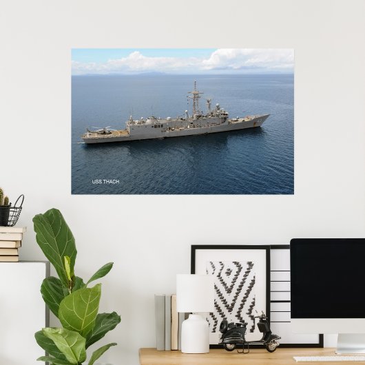 Poster USS Thach (FFG 43) (Bureau à domicile)
