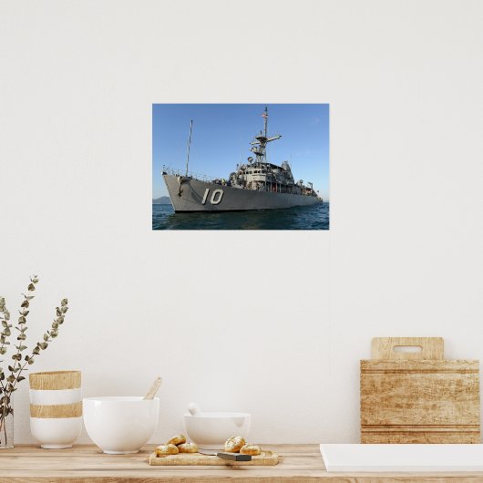 Poster USS Warrior (MCM 10) (Cuisine)