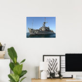 Poster USS Warrior (MCM 10) (Bureau à domicile)