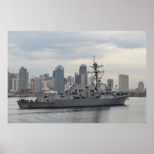 Poster USS William P. Lawrence (DDG 110) (Devant)