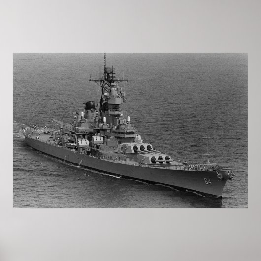 Poster USS Wisconsin (BB-64) (Devant)