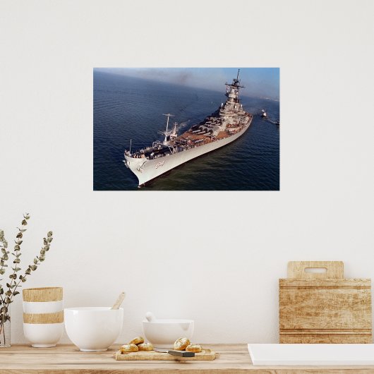 Poster USS Wisconsin (BB-64) (Cuisine)