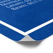 Poster USS Zumwalt - Plan directeur des navires ABD (Coin)