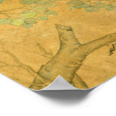 Poster Ustad Mansur - Chameleon Dans Un Arbre (Coin)