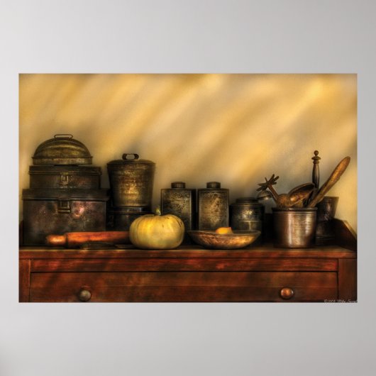 Poster Ustensiles - Cuisine et vie morte (Devant)