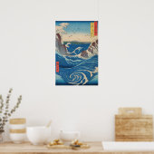 Poster Utagawa Hiroshige - Naruto Whirlpool, Awa Province (Cuisine)