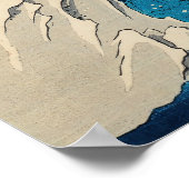 Poster Utagawa Hiroshige - Neige sur le mont Haruna (Coin)