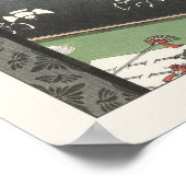 Poster Utagawa Hiroshige Riz Fields à Asakusa Japonais (Coin)