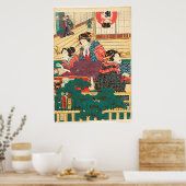 Poster Utagawa Kunisada (Cuisine)