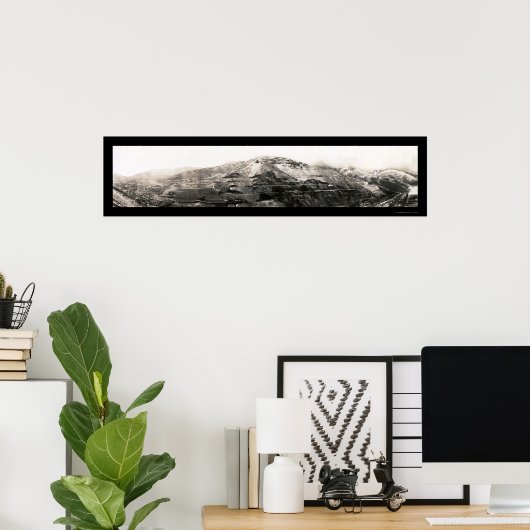 Poster Utah Copper Mining Photo 1909 (Bureau à domicile)