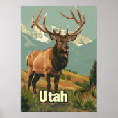 Poster Utah Elk (Devant)