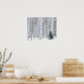 Poster UTAH. États-Unis Aspen (Populus tremuloides) et Do (Cuisine)