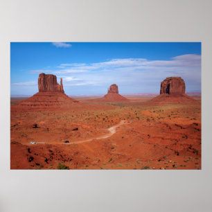 Poster Utah. Frontière de l'Arizona, Nation Navajo, Monu