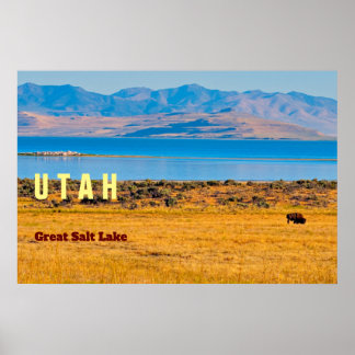 Poster UTAH L'État du Grand Lac Salé