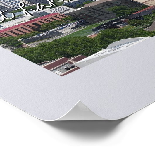 Poster Utah State Photo insert and town name (Coin)