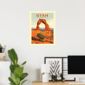 Poster Utah vintage (Bureau à domicile)