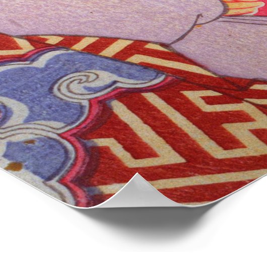 Poster Utamaro Geishas avec Tipsy Client (Coin)