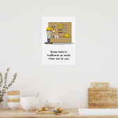 Poster Utilisation des outils à main 002 (Cuisine)