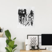 Poster Utilisation d'un arc à la porte d'Yven (Bureau à domicile)