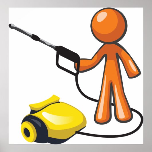 Poster Utilisation D'Une Lave-Pression (Devant)