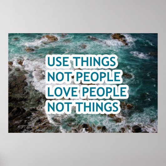 Poster Utiliser des choses que les gens n'aiment pas les  (Devant)