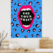 Poster Utiliser votre voix (Cuisine)