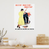 Poster Utilisez-Le — Portez-Le — Faites-Le Faire (Cuisine)