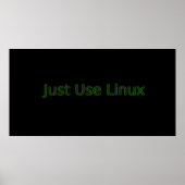 Poster Utilisez Linux Faites Une Déclaration ! (Devant)