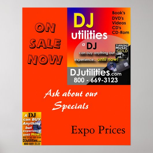 Poster Utilitaires DJ (Devant)