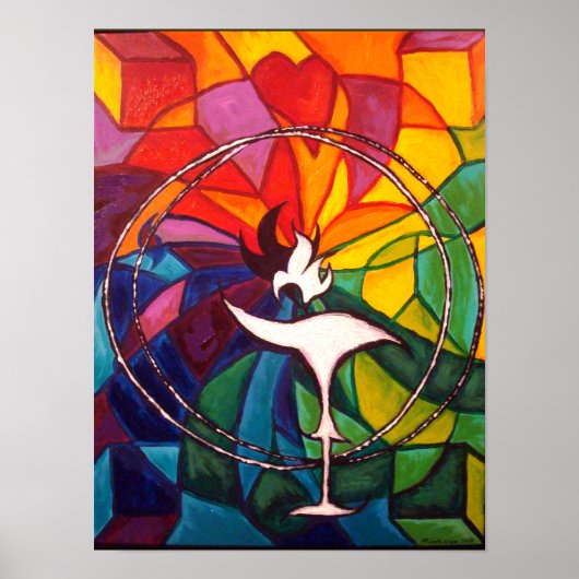 Poster UU Chalice ART IMPRIMER Unitaire Universaliste (Devant)