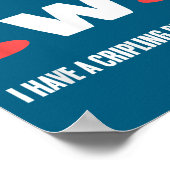 Poster Uwu I Have Crippling Depression Mental Health Awar (Coin)