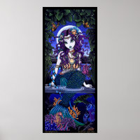 Uxia Original Ocean Scape Dark Mermaid énorme post