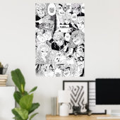 Poster Uzui Tengen Demon Slayer KNY Collage (Bureau à domicile)