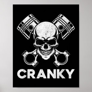 Poster V8 Moteur Américain Crankshaft Amoureux de Voiture