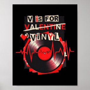 Poster V est pour vinyle Funny Valentine Disque Vinyle Mu
