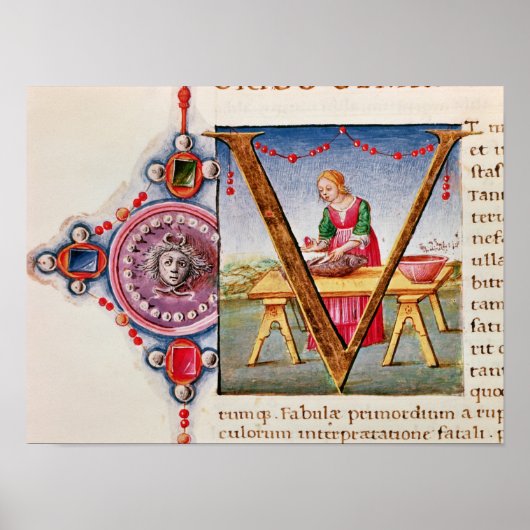 Poster 'V' initial historique représentant (Devant)