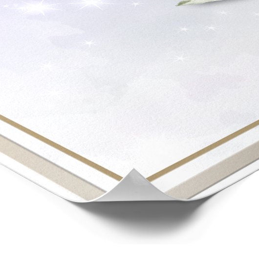 Poster V Rose rose rose monogramme (Coin)