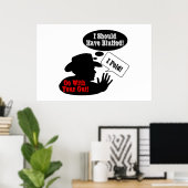 Poster Va Avec Ton Aiguille ! (Bureau à domicile)