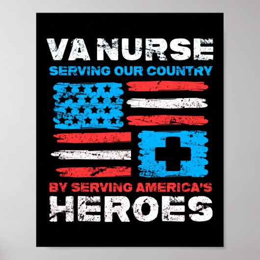 Poster VA Nurse au service de notre pays en servant les A (Devant)