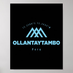 Poster Vacances à la montagne d'Ollantaytambo Ski Pérou
