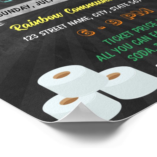 Poster Vacances Articles de toilette Drive modèle (Coin)