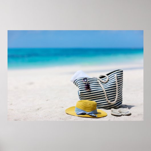 Poster Vacances balnéaires tropicales (Devant)