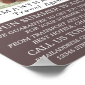 Poster Vacances Bikini, Annonce d'agent de voyage (Coin)