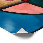 Poster Vacances Cubistes Vibrantes (Coin)
