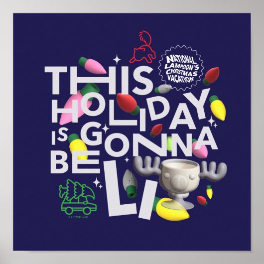 Poster Vacances de Noël | Ce jour férié va être illuminé (Devant)