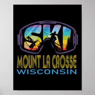 Poster Vacances de ski à Ski Mount La Crosse Wisconsin 