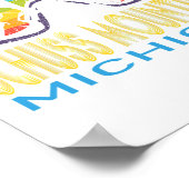 Poster Vacances de ski à Ski Schuss Mountain Michigan (Coin)